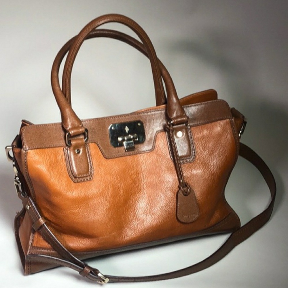 Cole Haan Large Brown Leather Shoulder/Hand Bag